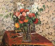 Camille Pissarro Table flowers Germany oil painting artist